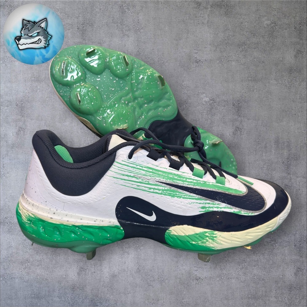 Nike Alpha Huarache Elite Low 4 Baseball Cleats Fathers Day FZ7345-101 Size 14‎